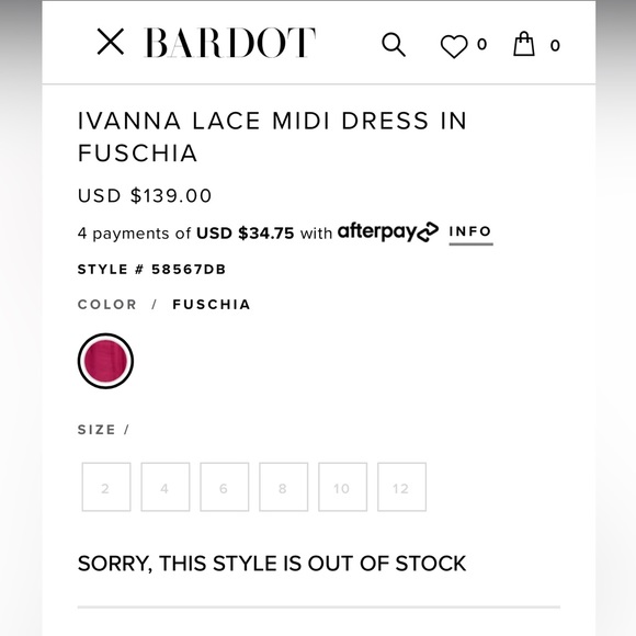 Bardot IVANNA LACE MIDI DRESS IN
FUSCHIA NEW - Picture 12 of 13